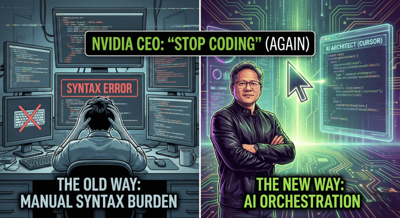 Jensen Huang Says "Stop Coding" (Again)—But This Time, He Means It